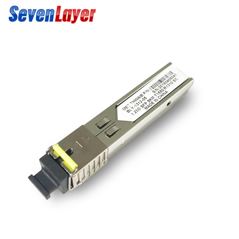 Kopen 1.25G SC BiDi 5 paar SFP Module 1310nm 1550nm WDM schakelaar Compatibel SFP Transceiver module met Schakelaar met DDM Functie