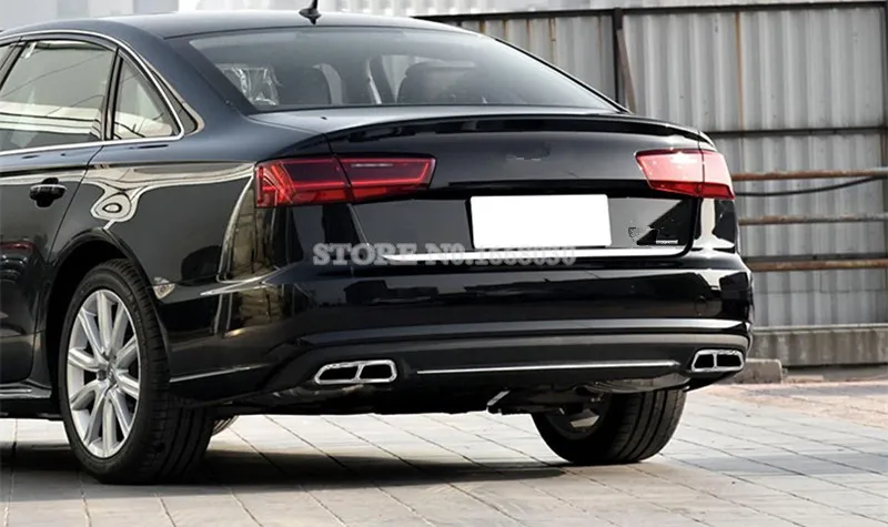 Сзади глушитель выхлопной трубы крышка 2 шт. для Audi A6 S6