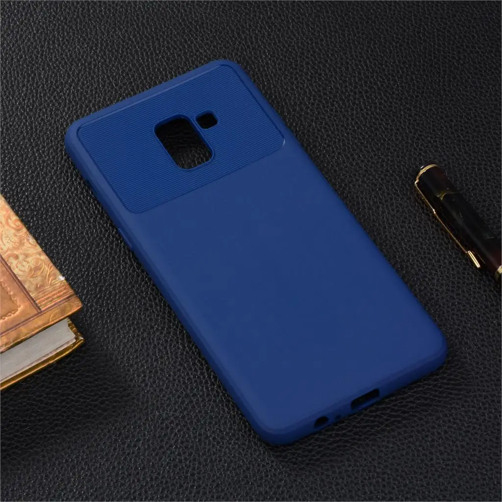 TPU for Samsung Galaxy A8+ 2018 SM-A730N Case Carbon Fiber Texture Design Shockproof Cover For A8 Plus SM A730N A730F / DS | Мобильные