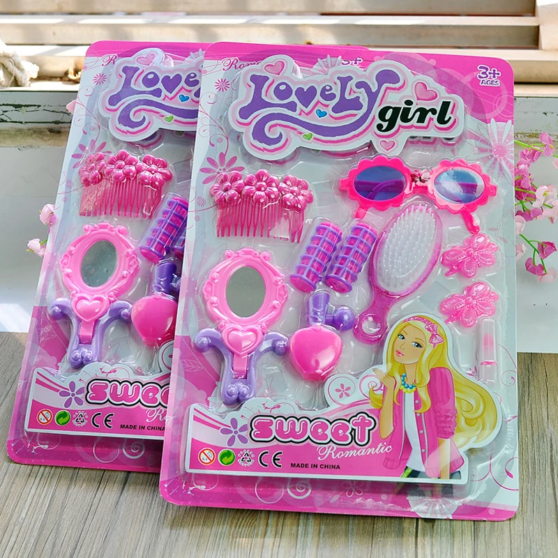 

1 Set Makeup Toy Girl Play House Toys Masquerade Party Lovely Girls Cosplay Performances Dressing Children Kids Birthday Gifts