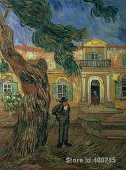 

Best Art Reproduction St. Pauls Hospital St Remy Vincent Van Gogh Painting for sale hand painted High quality