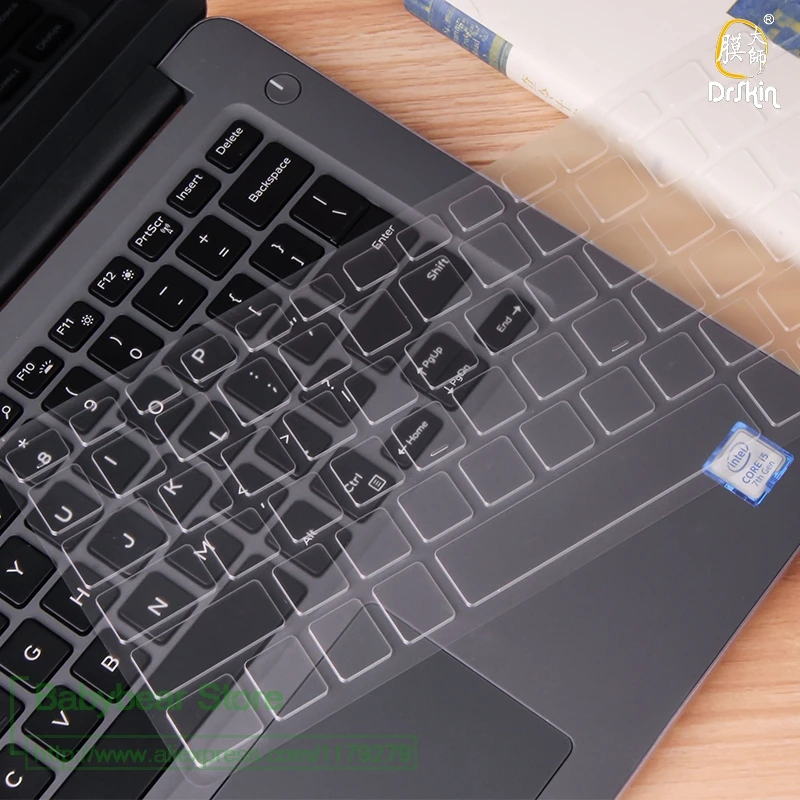 Силиконовый чехол для клавиатуры Dell Inspirion 13 700 7000 14 15 дюймов версия США прозрачная