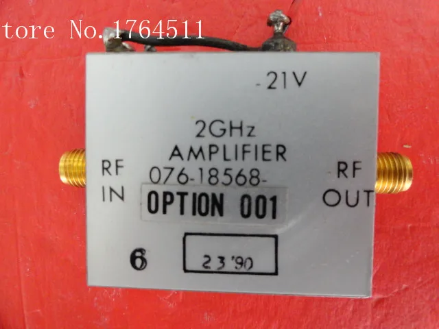 

[BELLA] HARRIS 076-18568-001 2GHz Vin:21V SMA supply amplifier