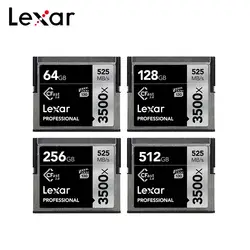 Оригинальный Lexar 3500x128 Гб 64 Гб максимальное значение скорость 525 МБ/с./с. CFast 2,0 карта памяти 512 ГБ 256 ГБ Professional для 4 к HD камера