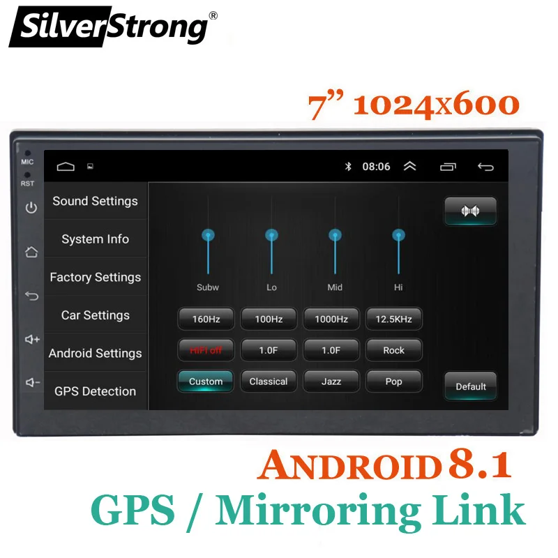 SilverStrong быстрый экспресс Android универсальный 7''car DVD gps навигация радио плеер