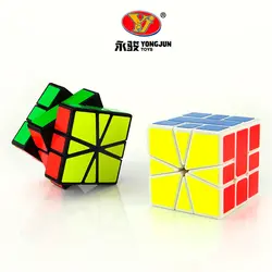 YongJun квадратный-1 Cubo magico 57 мм странная форма Magic cube гладкая вращение красочная наклейка Головоломка Куб образование игрушки Neo Cube