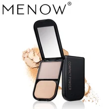 Menow Фирменная Новинка 15 цветов Высокое качество Loose Powder Макияж для лица порошок и зеркало черный подарок Box Косметика Макияж F617