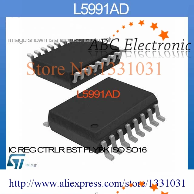 L5991AD IC REG CTRLR BST FLYBK ISO SO16 5991 L5991 L5991A 5991A 5991AD | Электронные компоненты и принадлежности