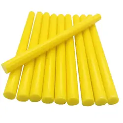 10 шт. желтый Цвет 7 мм термоклей палочки для электрический клеевой пистолет Car Audio Craft термоклей в палочках клей уплотнения восковой карандаш