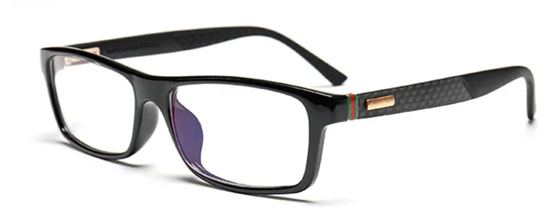 Брендовая обувь для мужчин и женщин TR90 очки зеркало заднего вида из углеродных волокон ноги моды очки по рецепту молодых очки в стиле ретро, очки с оправой - Цвет оправы: black