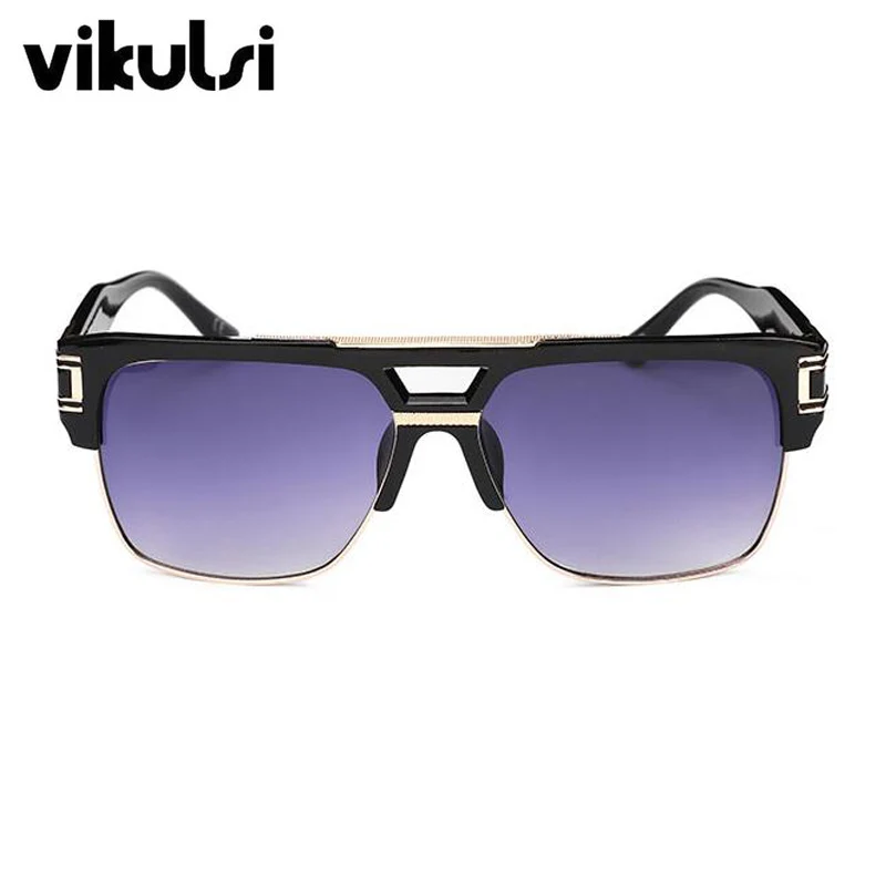 Брендовые дизайнерские негабаритные градиентные солнцезащитные очки для женщин и мужчин, Ретро стиль, стиль хип-хоп, солнцезащитные очки с прозрачными линзами, мужские очки Oculos de sol - Цвет оправы: A801 gradient grey