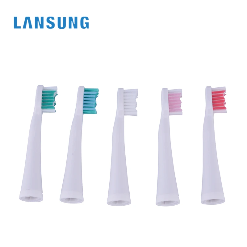 2 шт./компл. LANSUNG мягкой щетиной Замена Зубная щётка насадки для A39 A39Plus SN901 SN902 A1 U1 Электрический Зубная щётка устные 48
