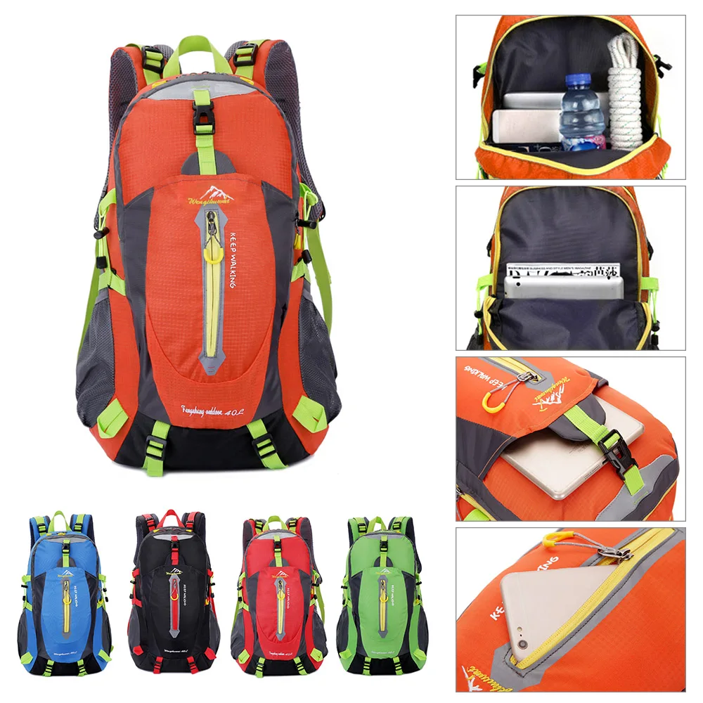 40л водостойкая наружная сумка дышащий походный рюкзак Daypack спортивные плечевая сумка рюкзак Открытый путешествия альпинизм