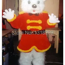 ТАЛИСМАН рождественский Белый Медведь костюм талисмана необычные платья пользовательские фантазии косплей костюм тема mascotte карнавальный костюм комплекты