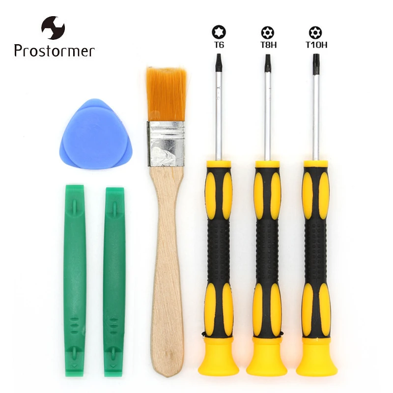 Prostormer 7 шт. Набор инструментов с Torx T6 T8H T10H отвертка щетка для чистки Xbox iphone