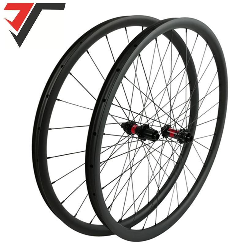 

TRIPS super light 1370g carbon mtb wheels 29er XC 30mm width asymmetric tubeless mountain bicycle wheelset staright pull 240 hub