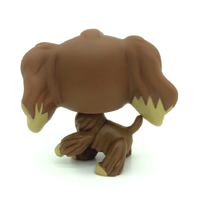 Rare Pet Shop Lps Toys #2254 Little Cocker Spaniel Old Original Dog Puppy Grey Gray White Mocha figure Child Christmas gifts