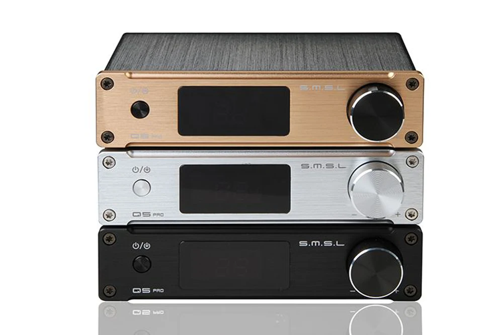 SMSL Q5 Pro Высокое качество Hi-Fi 2,0 чистый цифровой домашний аудио усилитель вход оптический/коаксиальный/USB/мощность 45 Вт* 2 дистанционное управление