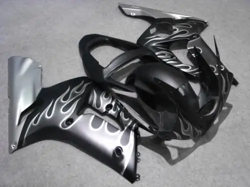 Литьевая форма обтекатель комплект для KAWASAKI Ninja ZX6R 636 03 04 ZX 6R 2003 2004 zx 6r ABS серебряные