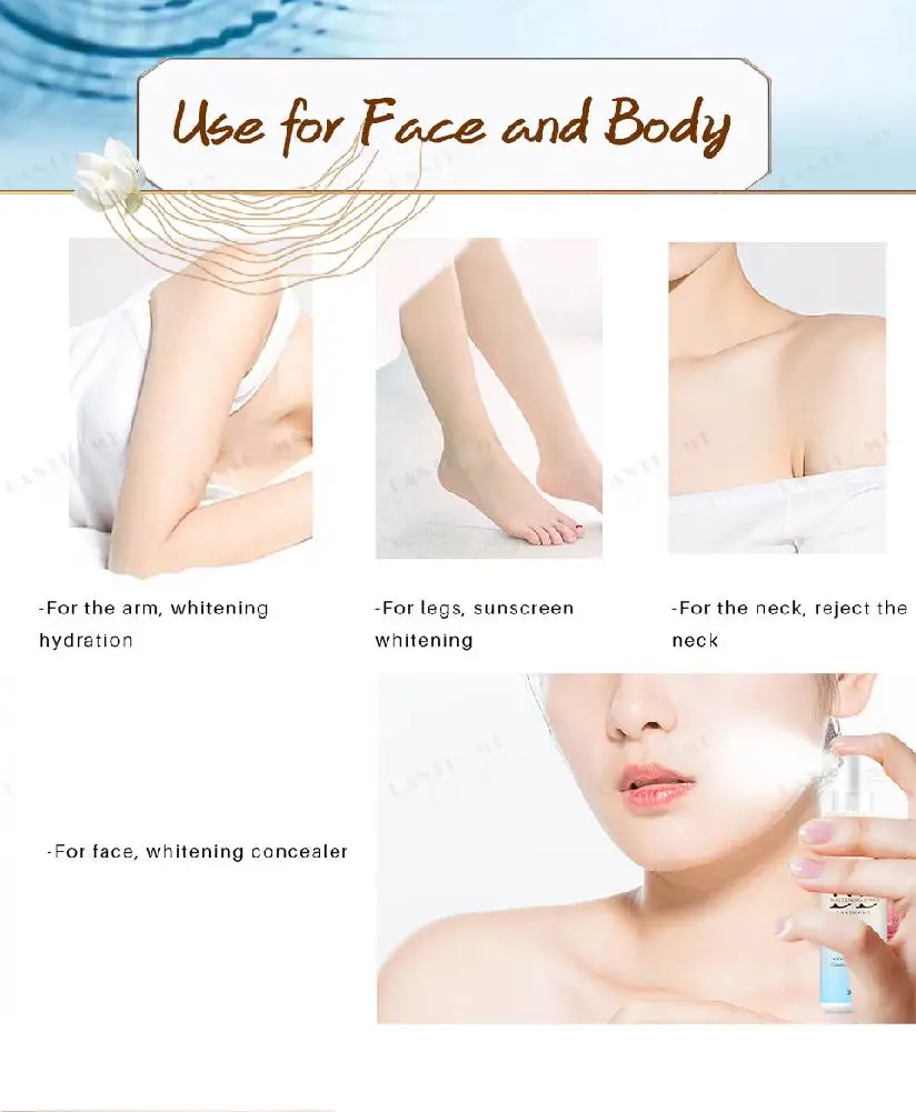 DSstyles 20ML BB Cream Moisturizing Whitening Spray Face Makeup Concealer Make Up Spray Cover Up Beauty Cosmetics
