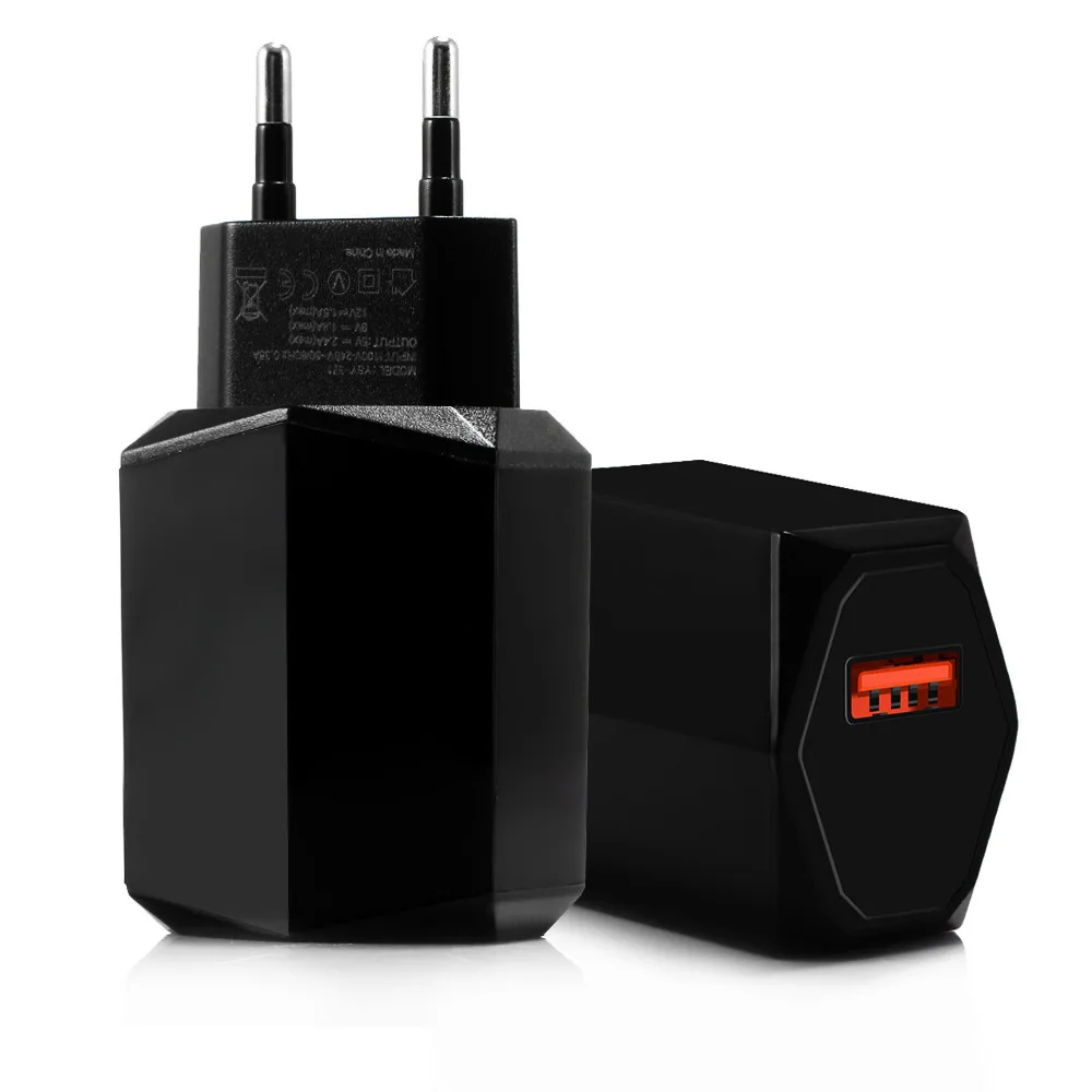AMEEC EU Multi USB Charger 5V 2.4A Mobile Phone Chargers Quick Charge 2 Port USB Charge Adapter Wall AC Desktop Power Adaptors (7)