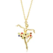 MQCHUN – pendentif de noël pour femmes, 1 pièce, bijou de ballerine, de Ballet, breloque, vente en Gros