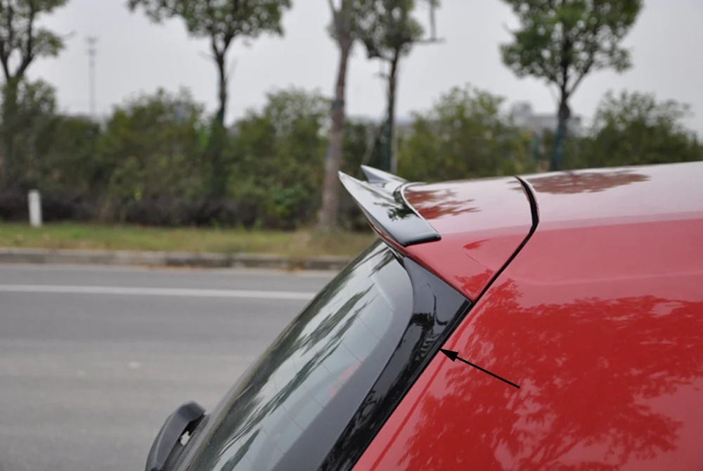 

frss hipping Gloss Black Rear Wing Side Spoiler Lip fit for vw Golf 7 7.5 MK7 7.5 2014-2018