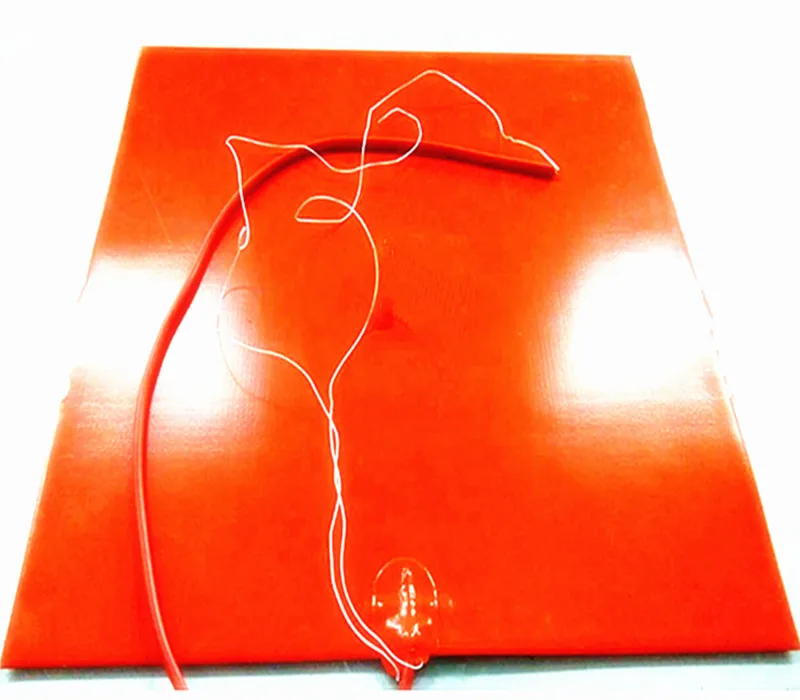 

600*600*1.5mm Heater Pad for 3D Printer silicone rubber heater 220v 1300w adheive 1side 100k thermistor 1000mm lead from 1 side
