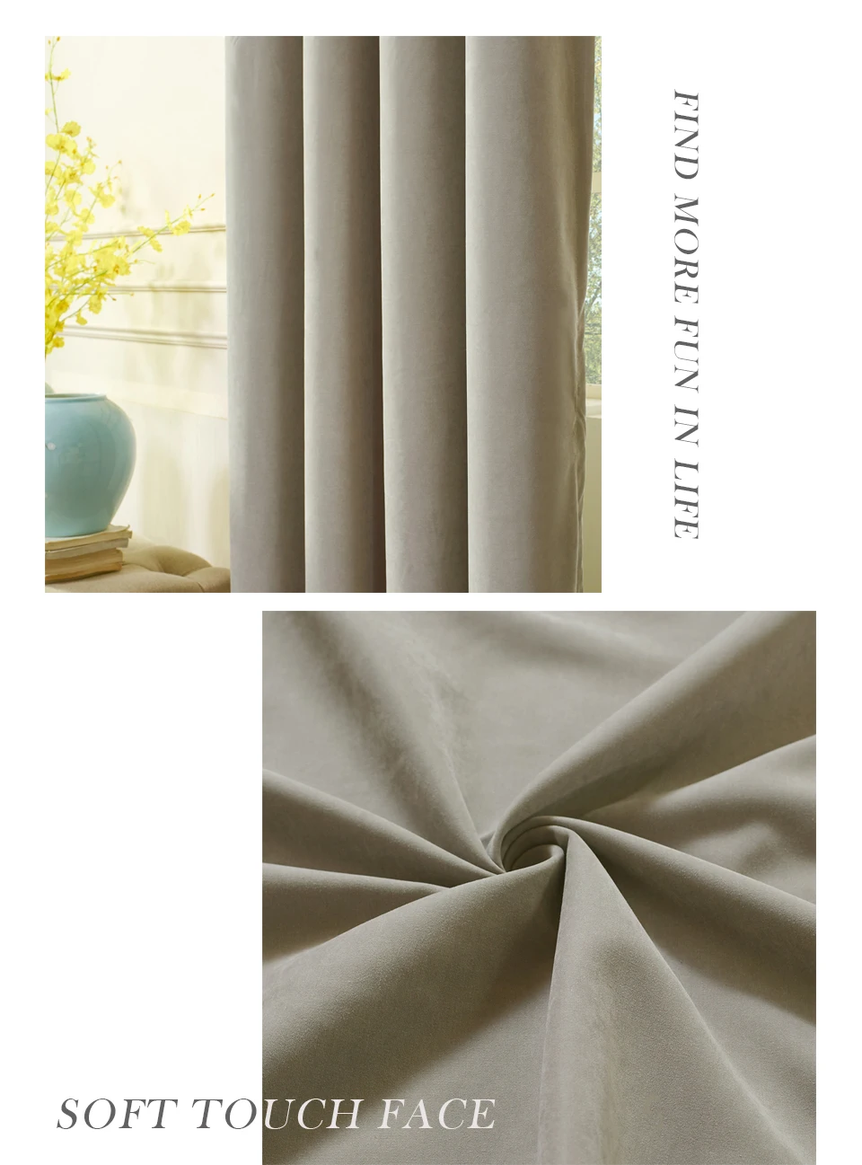 GIGIZAZA, затемненные шторы, двойной слой, для спальни, серый бархат, сетка, занавески для гостиной с подкладкой