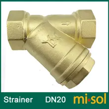 1 шт. 3/" DN20 латунь Y Тип клапан с фильтром подсоединительный фитинг