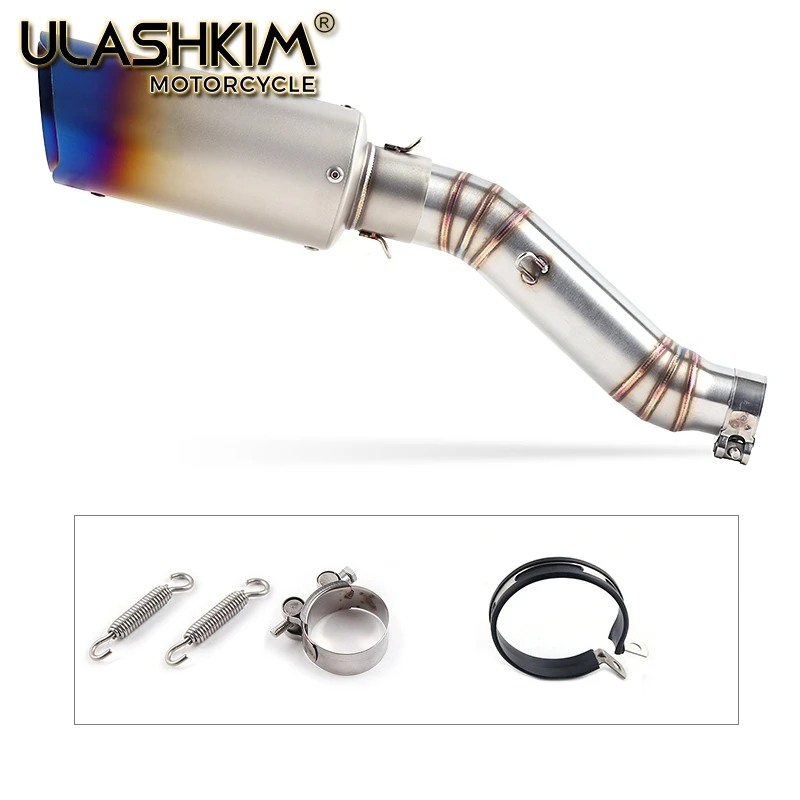 

Motorcycle Full Exhaust System Muffler Escape Modified Contact Middle Link Pipe Tube Slip On For Honda CBR300 CBR300R Q