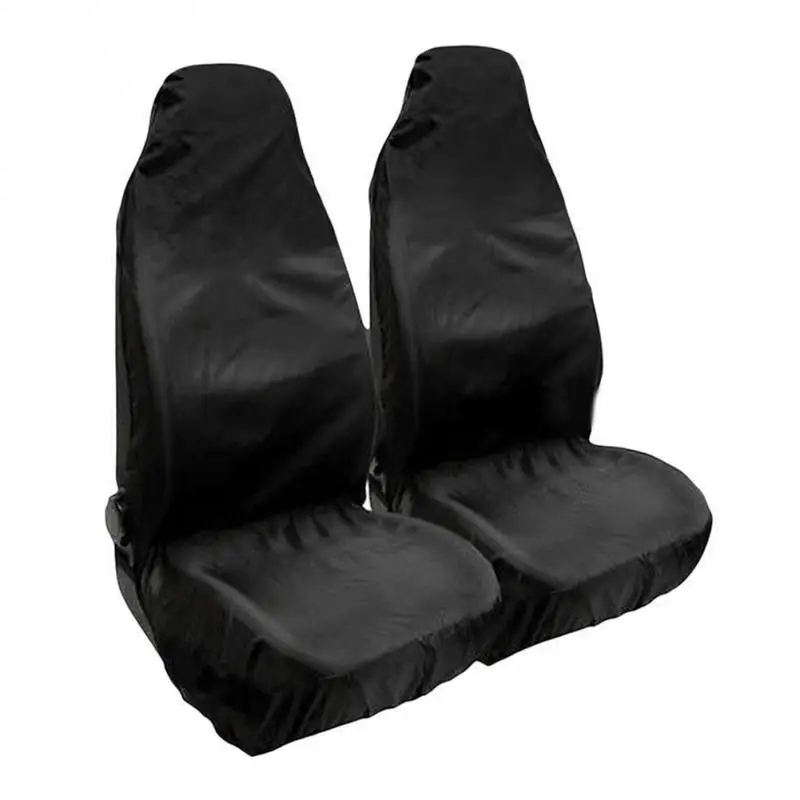 

Universal Heavy Duty Nylon Car Seat Covers Waterproof Protectors Van Front Black