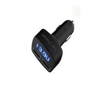 4 в 1 Прикуривателя Цифровой СВЕТОДИОДНЫЙ Монитор Напряжения с 3.1A Dual USB Порты Автомобильное Зарядное Устройство для Сотовых Телефонов и таблетки