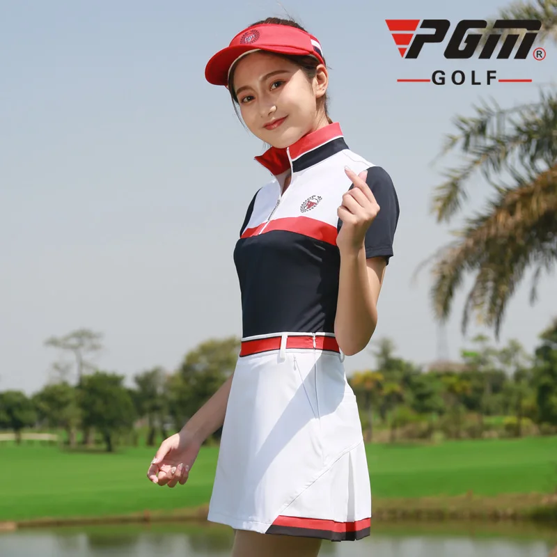 PGM Spring Summer Elastic Slim Golf Shorts skirts Women's breathable quick-drying Patchwork Pleated skirt high quality golf wear PGM Spring Summer Elastic Slim Golf Shorts skirts Women's breathable quick-drying Patchwork Pleated skirt high quality golf wear