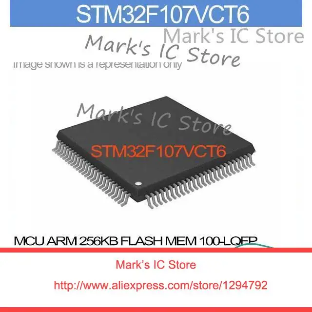 STM32F107VCT6 MCU ARM 256KB FLASH MEM 100 LQFP STM32F107VC 32F107 ...