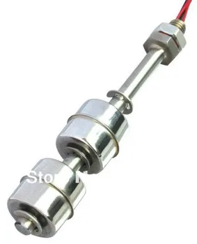

100V 120mm M10 Stainless Steel Water Level Sensor Liquid Float Switch Tank Pool Steel Double ball