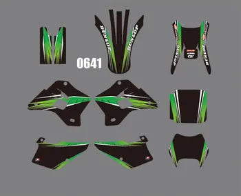 

3M 0461 Motorcycle Team Graphic & Backgrounds Decal Stiker Kits for Kawasaki KXD200 KXD220 1995-2008