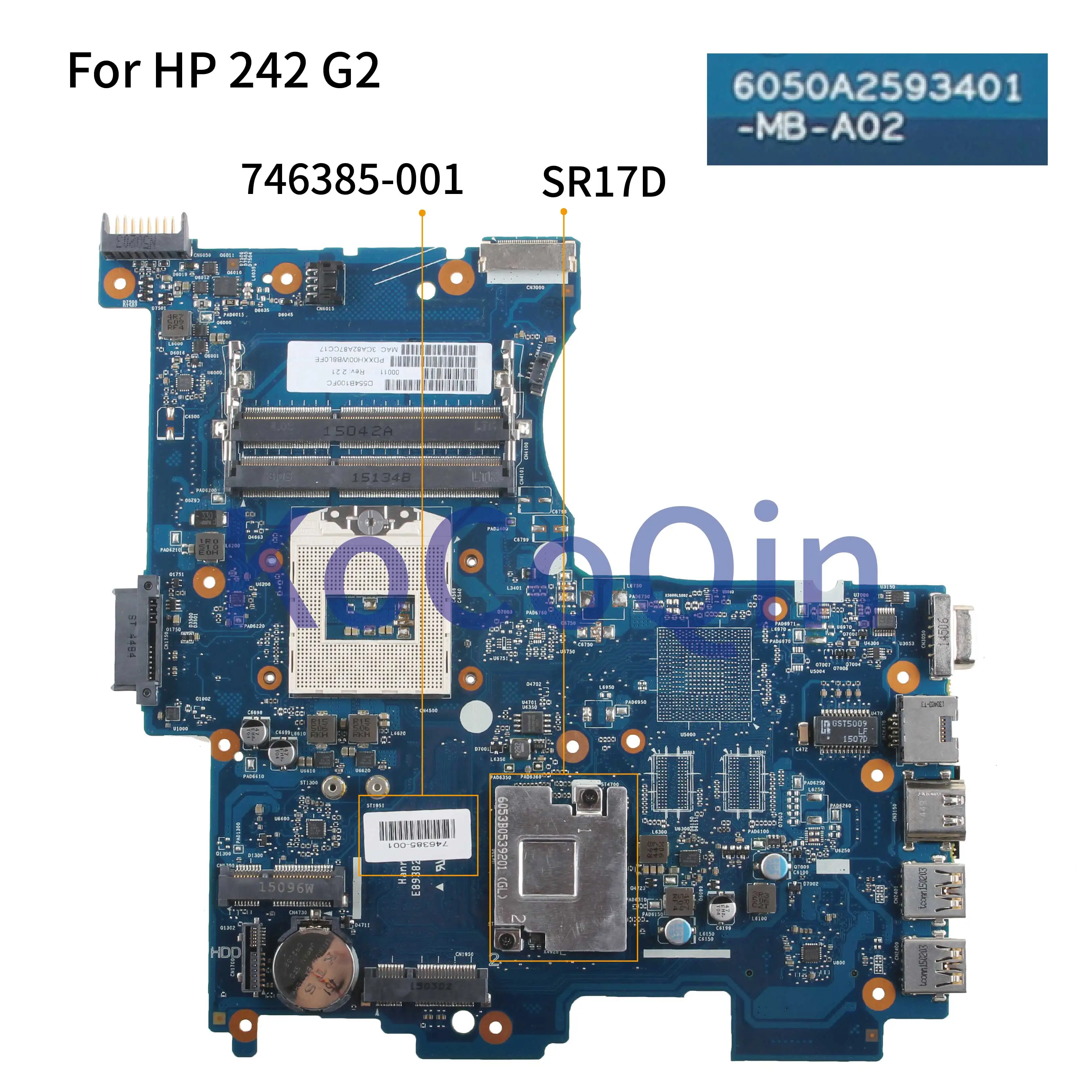 KoCoQin Laptop motherboard For HP M4 242 G2 Mainboard 6050A2593401-MB-A02 746385-001 746385-601 SR17D | Компьютеры и офис