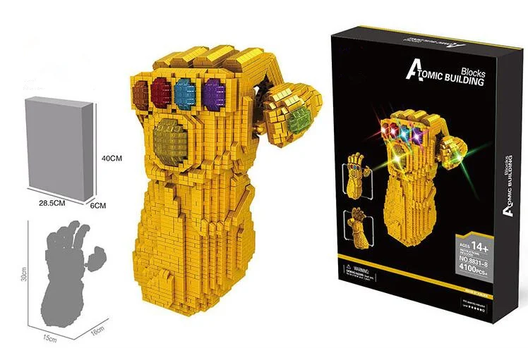 СОЗДАТЕЛЬ серии the Infinity Gauntlet модель блок строительные блоки Набор классические комиксы супер герои большие фигурки игрушки