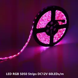 5 м/roll SMD5050 Светодиодные полосы света Водонепроницаемый IP65 60leds/M DC12V, RGB белый/теплый белый красные/синий/желтый, и т. д