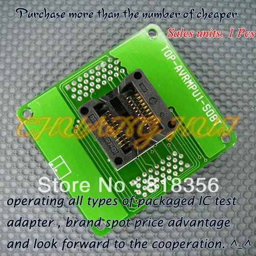 

TOP-AVRMPU1-SO8T Programmer Adapter SO8 SOIC8 SOP8 IC Test Socket