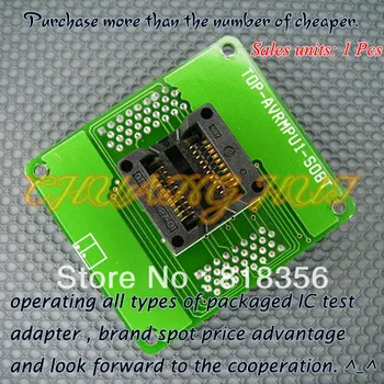 

TOP-AVRMPU1-SO8T Programmer Adapter SO8 SOIC8 SOP8 IC Test Socket