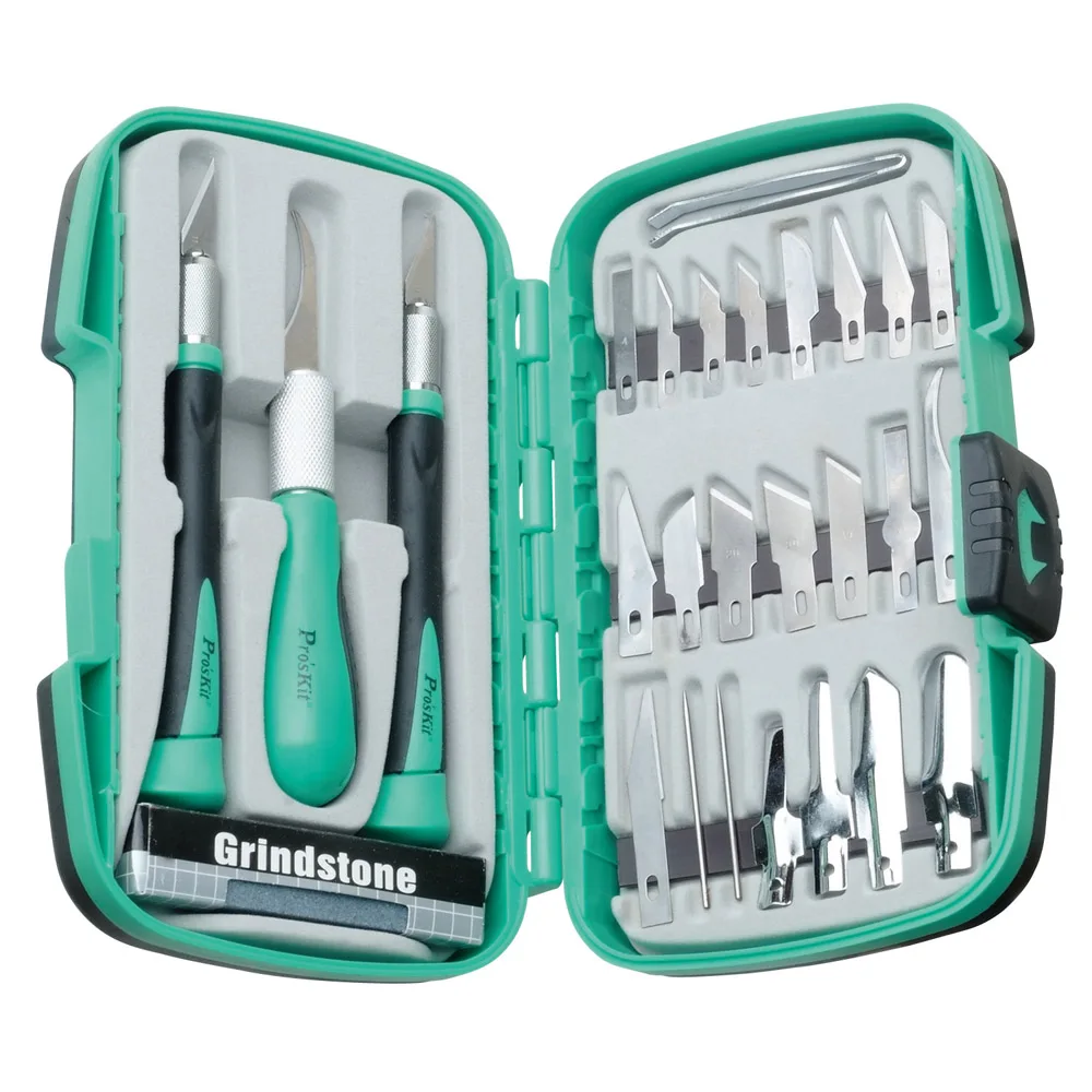 PD 395A Pro'sKit 30 шт. многофункциональный нож для деревообработки набор инструментов