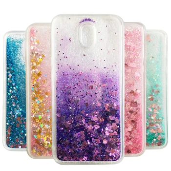 

50pcs/lot Liquid case For Samsung Galaxy J5 2017 EU Case coque For Samsung Galaxy J4 J6 2018 case Glitter Soft TPU Back cover