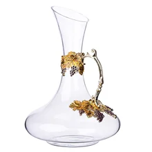 Enamel lead-free crystal red wine decanter household wine waking pot big belly wine set waking beauty