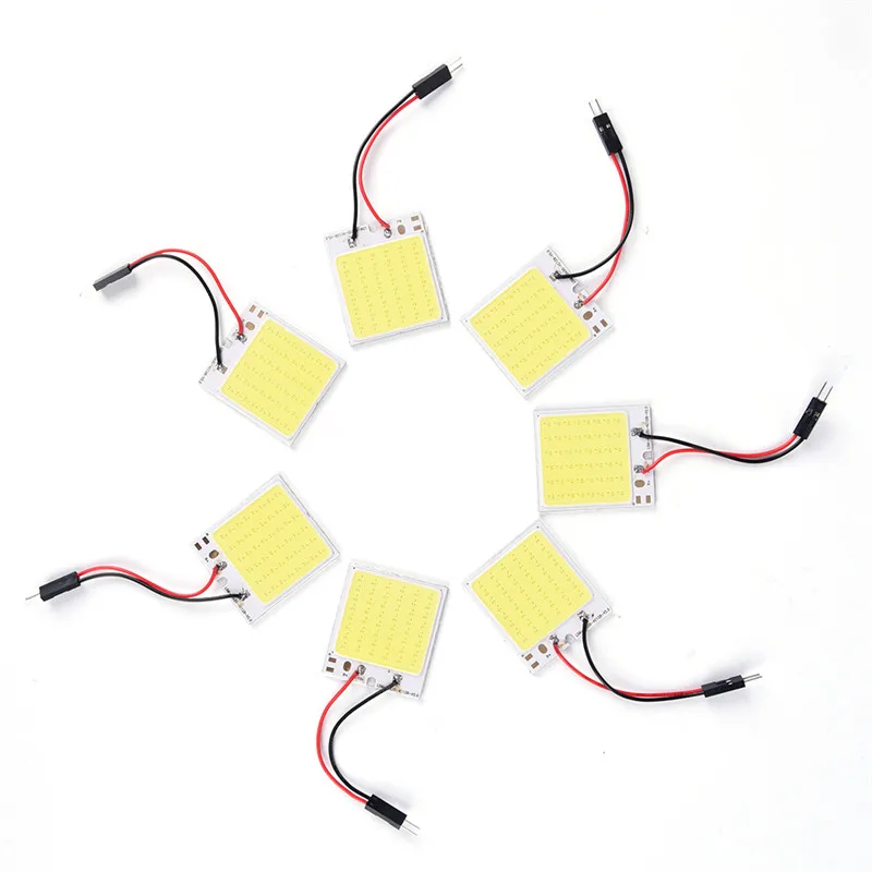 

48 SMD COB LED T10 4W 12V Light Car Interior Panel Lights Lamp Bulb+Parts 3.5 x 4cm