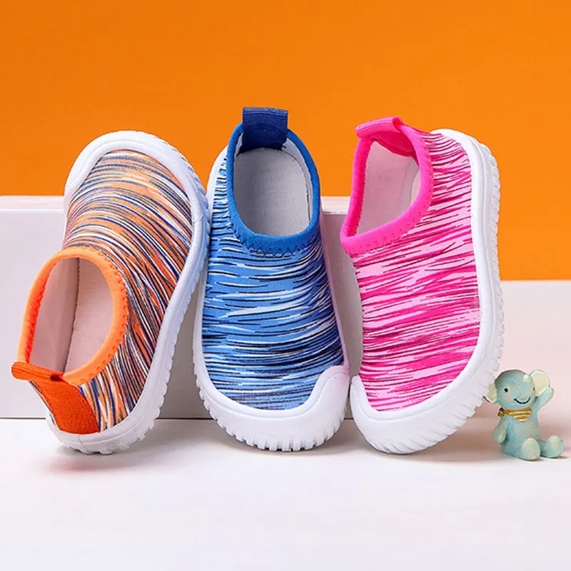 

Children's Mesh Shoes Spring Summer New Boys Sports Shoes Breathable Girls Socks Beach Soft Bottom Shoes Kids Casual Sandals