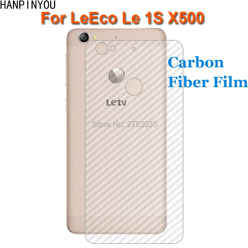 For Letv LeEco Le 1S One S X500 5.5&quot New Durable 3D Anti-fingerprint Transparent Carbon Fiber Back Film Rear Screen Protector |