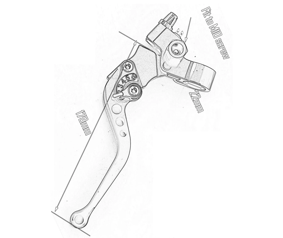 Мото тормозной рычаг для дискового тормоза гидравлическая Кабельная линия сцепления Барабанный тормоз Универсальный 22 мм точка резервуар для Yahama MT07 R6 FZ6 Honda CBR