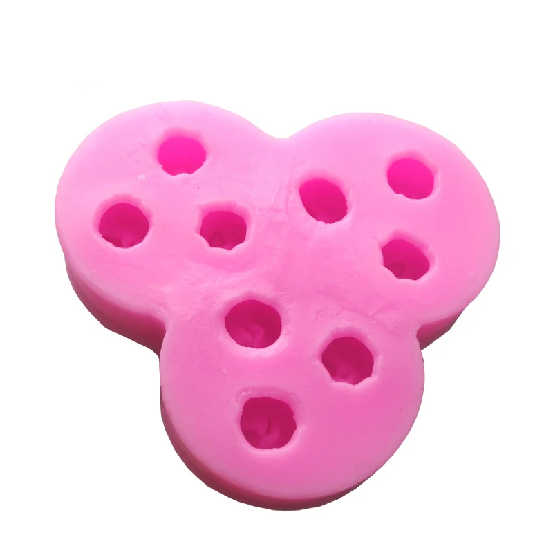

9 Holes 3D Mini Apples Silicone Biscuit Fondant Chocolate Paste Mold,Cookie Cake Decorationg Tool Bakeware